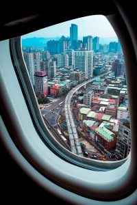 Foto während der Landung